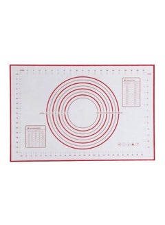 Buy Silicone Mat White/Red 25x30centimeter in UAE