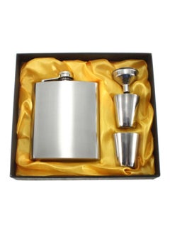 Buy Hip Flask Gift Box Silver in Saudi Arabia