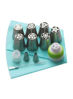 اشتري 13-Piece Cake Decorating Set Silver/Blue/White في الامارات