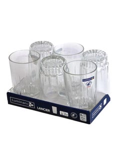 Buy 6-Piece Luminarc Lancier Glass Clear in Saudi Arabia