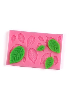 اشتري Diy leaf Silicone Mold Leaf Chocolate Mold Cake Pastry Decoration Pink في السعودية