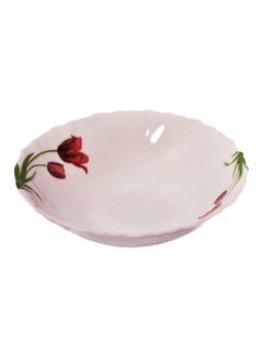 اشتري Ceramic Bowl Plate White/Green/Red 17 سنتيمتر في السعودية