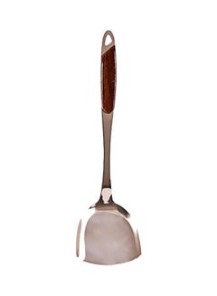 Buy Steel Spoon Silver/Brown 35cm in Saudi Arabia