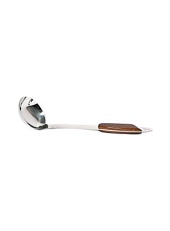 Buy 6-Piece Steel Spoon Set Silver/Brown in Saudi Arabia