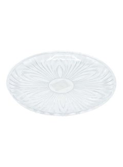 Buy Plastic Plate Clear 25cm in Saudi Arabia