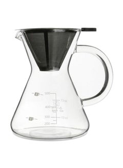 Buy Coffee Dripper Measuring Tool Clear/Black in Saudi Arabia