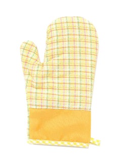 Buy Cotton Gloves Yellow 26.5x12.5cm in UAE