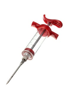 Buy Meat Marinade Flavour Injector Syringe With Needle Clear/Red in Saudi Arabia