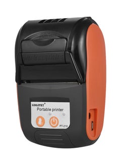 Buy Mini Handheld Thermal Printer Black/Orange in Saudi Arabia