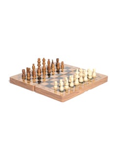 اشتري 3-In-1 Folding Wooden Wood Chess Set في مصر