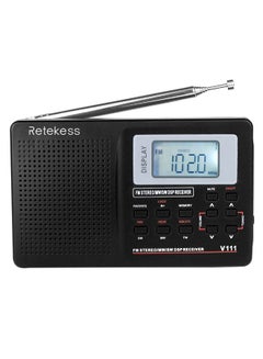 Buy Pocket Stereo Digital Tuning Radio Receiver With Earphone V410 Black in Saudi Arabia