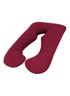 اشتري وسادة مخصصة للمرأة الحامل على شكل حرف U أحمر غامق 120x70x25Ø³Ù†ØªÙŠÙ…ØªØ± في السعودية