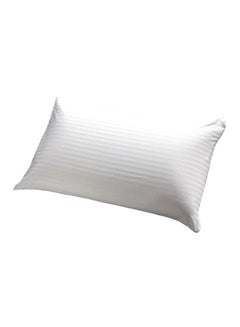 اشتري Stripe Bed Pillow White 70x50centimeter في الامارات