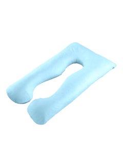 Buy U Shaped Full Body Maternity Pillow Blue 140x80centimeter in UAE