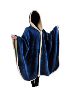Buy Faux Fur Solid Pattern Sleeved Blanket Faux Fur Turquoise Queen in Saudi Arabia