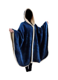 Buy Faux Fur Solid Pattern Sleeved Blanket Faux Fur Turquoise in Saudi Arabia