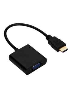 Buy HDMI To VGA Cable Adapter Black in UAE