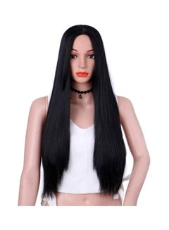 Buy Long Straight Hair Wig Black in Saudi Arabia