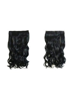 Buy Long Curly Wavy Hair Extension Black in Saudi Arabia
