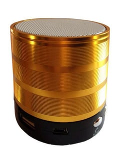 Buy Bluetooth Speaker With Mic Gold in Saudi Arabia