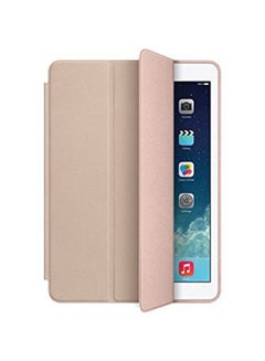 Buy Leather Smart Protective Case For Apple iPad Air Beige in UAE