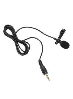 Buy Wired Clip-On Condenser Microphone Black in Saudi Arabia