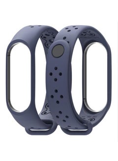 Buy Replacement Strap For Xiaomi Mi Band 4 Navy Blue in Saudi Arabia