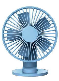 Buy Mini Portable Electric Desktop Fan With USB Cable PAA1035GYzxc Blue in UAE
