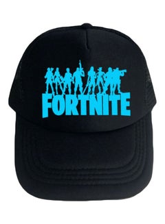 اشتري قبعة بيسبول برباط تعديل من الخلف مطبوعة بكلمة «Fortnite» أكوا أسود في الامارات