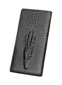 Buy Alligator Leather Wallet Black in UAE