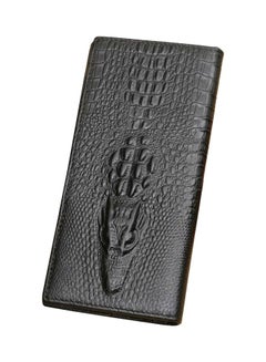 Buy Alligator Leather Wallet Black in Saudi Arabia