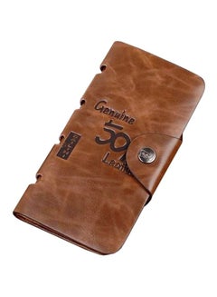 Buy PU Leather Wallet Brown in UAE