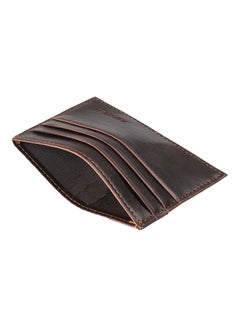 Buy PU Leather Card Case Brown in Saudi Arabia
