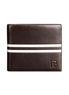 Buy Leather Wallet Brown/White in Saudi Arabia