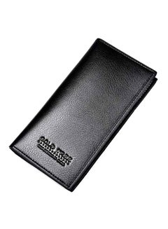 Buy Long Leather Wallet Black in Saudi Arabia