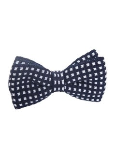 Buy Knitted Bowtie Blue/White in Saudi Arabia