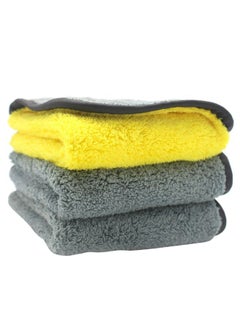 Buy 3-Piece Car Cleaning Towel Set in Saudi Arabia