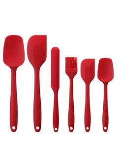 اشتري 6-Piece Baking Scraper Shovel Spatula Set Red في السعودية