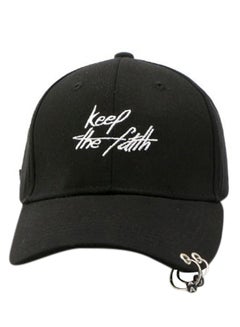 Buy Adjustable Hip Hop Snapback Hat Black in UAE