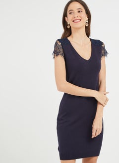 Buy Lassi Glory Dress Navy Blue in Saudi Arabia