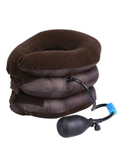 Buy Cervical Neck Traction Inflatable Pillow Combination Brown One Size in Egypt