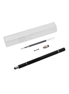 Buy 3 In 1 Touchscreen Precision Stylus Pen With Disc And Fiber Tip Black in Saudi Arabia