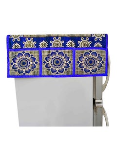 Buy Floral Print Top Refrigerator Cover Multicolour in UAE