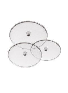 Buy Stainless Steel Food Cover/Milk cover Jali/Steel Jali/Multipurpose Net Lid Set of 3 Pcs (8,9&10 Inches) Code-Net38 Silver Standardcentimeter in UAE