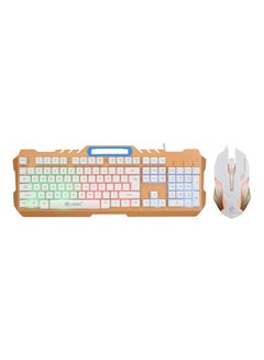 Buy T21 Wired Mechanism Keyboard Mouse Kit Multicolour in Saudi Arabia
