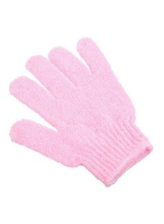 Buy Shower Exfoliating Glove Pink 13.5 x 18centimeter in UAE