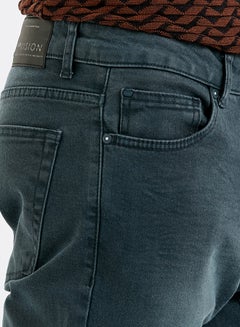 Key Woven Denim Trousers Blue 