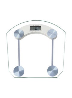 Buy Digital Glass Top Bathroom Scale Clear/Silver 150kg in Egypt