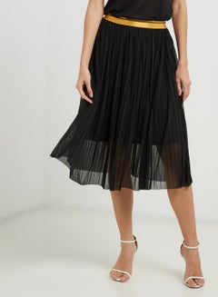 Buy Midi Skirt Black in UAE