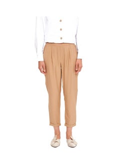 Buy Casual Jogger Pants Beige in Saudi Arabia